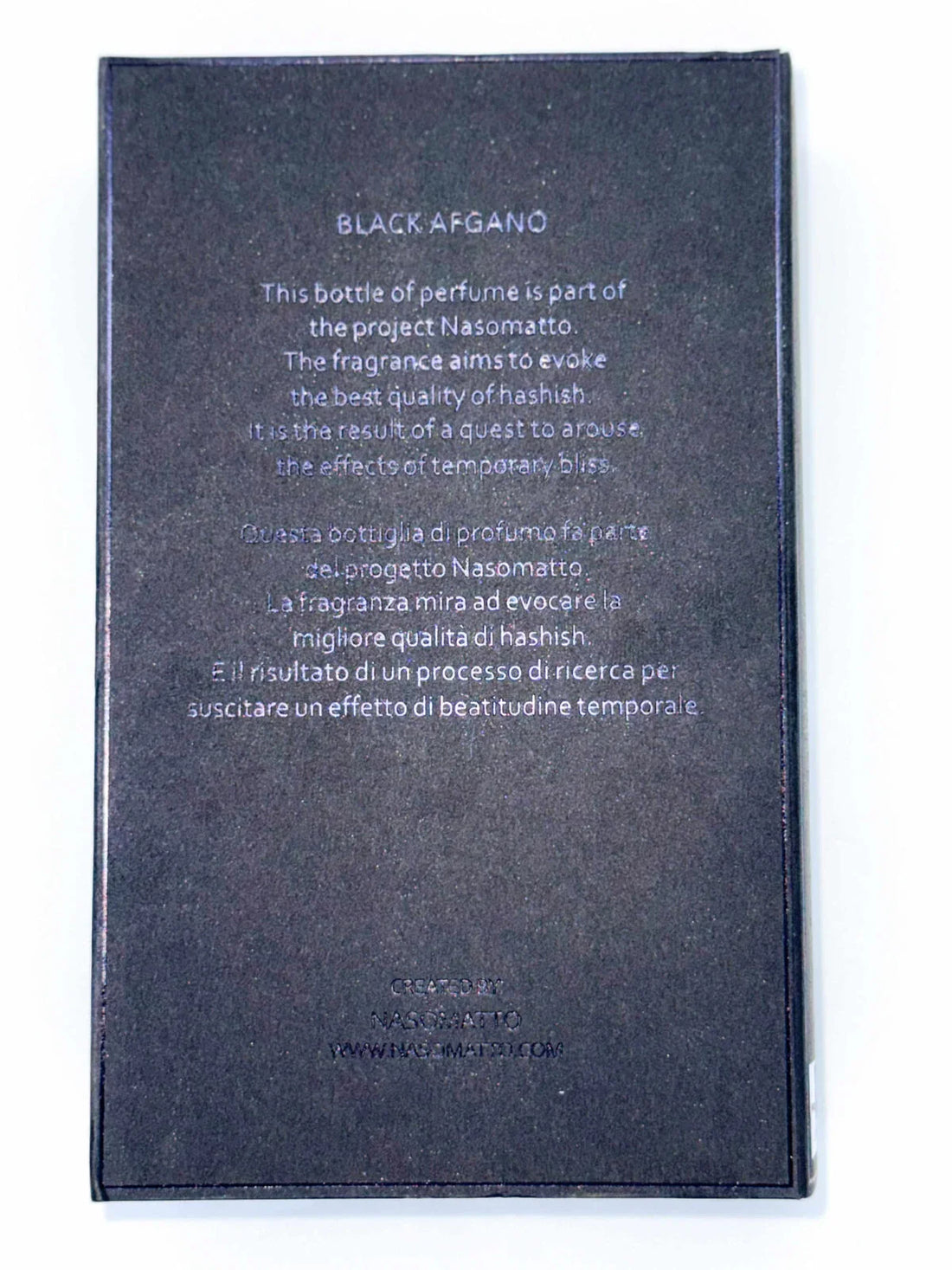 Black Afgano Nasomatto [ sealed master box ] for both genders