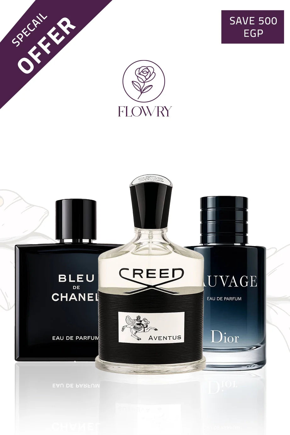 Sauvag + Blue of Chanel + Aventus Creed